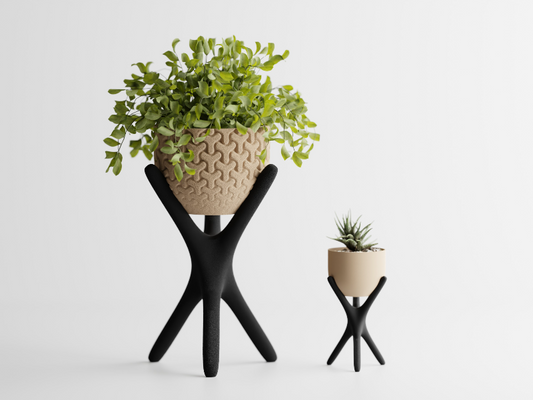 Triova Vaas met Stand - 3D Geprint